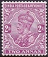 INDIA 1926 KGV 2 Anna Bright Purple SG205 MH - 1911-35 King George V