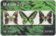 FRANCE C-496 Prepaid - Painting, Animal, Butterfly - Used - Nachladekarten (Refill)