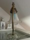 VINTAGE 1940 - Lampe Tulipe En Cristal Et Bronze - Luminaires & Lustres