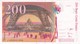 BILLET 200 FRANCS EIFFEL 1997 4b * J052941399 * 0 épinglage, Plis En Croix (B) - 200 F 1995-1999 ''Eiffel''