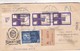 FDC 1972 URUGUAY CIRCULEE A PARAGUAY RECOMMANDEE TIMBRES UNIES AVEC LACRE - BLEUP - Uruguay