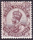 INDIA 1919 KGV 1.5 Anna's Chocolate SG163 MH - 1911-35 King George V