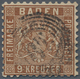 Baden - Marken Und Briefe: 1862, 9 Kreuzer Dunkelbraun Entwertet Mit Zackenkranzstempel "87" Von Man - Other & Unclassified