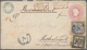 Baden - Marken Und Briefe: 1862, 1 Kr Schwarz Und 6 Kr Ultramarin Als Zusastzfrankatur Auf 3 Kreuzer - Altri & Non Classificati