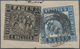 Baden - Marken Und Briefe: 1860/64, Briefstück Mit Wappen 1 Kr. Schwarz Eng Gezähnt, Linierter Grund - Autres & Non Classés