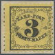 Baden - Landpostmarken: 1862, Ziffer Im Rankenwerk 3 Kr Schwarz Auf Hellgrünlichgelb, Dünneres Papie - Other & Unclassified