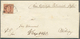 Bayern - Marken Und Briefe: 1849, 6 Kr. Braun Platte I Mit Ausgefüllten Ecken, Dreiseitig Vollrandig - Altri & Non Classificati