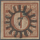 Bayern - Marken Und Briefe: 1849, 6 Kr. Braun Auf Weiß In Type I. Mit Resten Des Zusätzlichen Roten - Altri & Non Classificati