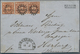 Bayern - Marken Und Briefe: 1850, 3 Ex. 6 Kreuzer Braun In Zwei Farbnuancen Je Gestempelt Mit GMR "3 - Autres & Non Classés