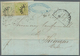 Bayern - Marken Und Briefe: 1850/51: Drei Briefe Und Zwei Briefstücke Mit Sehr Frühen Buntfrankature - Altri & Non Classificati