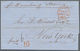 Hamburg - Marken Und Briefe: 1861, Faltbrief Von Hamburg Nach New York, Befödert "P Hamburg Steamer" - Hamburg