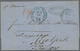 Hamburg - Marken Und Briefe: 1866, Faltbrief Mit Blauem K1 "HAMBURG PACKET JUN 18 - 14"per "Prussian - Hamburg