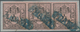 Oldenburg - Marken Und Briefe: 1852: 1/15 Th. Schwarz Auf Rosa, Type I, Waagerechter Dreierstreifen - Oldenbourg