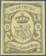 Oldenburg - Marken Und Briefe: 1859/61: 3 Gr. Schwarz Auf Gelb, Farbfrisch, Breitrandig, Ungebraucht - Oldenbourg