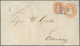 Oldenburg - Ganzsachen: 1862: Ganzsachen-Umschlag, Wertstempel Rechts, Kurze Gummierung, ½ Gr. Orang - Oldenbourg