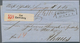Preußen - Marken Und Briefe: 1868, 10 Sgr Rosarot In MiF Mit 2x NDP 2 Groschen Blau Entwertet Mit Ra - Autres & Non Classés