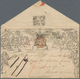 Sachsen - Besonderheiten: 1840, Mulready-Umschlag One Penny, Vom 2. Gültigkeitstag, Dem 07. Mai 1840 - Saxe
