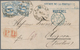 Thurn & Taxis - Marken Und Briefe: 1864, 12 Kreuzer-Frankatur, Bestehend Aus 2 Exemplaren 6 Kr. Blau - Andere & Zonder Classificatie