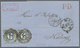 Thurn & Taxis - Marken Und Briefe: 1863, 12 Kr.- Frankatur, Bestehend Aus 6 Kr. Blau, Waagerechtes P - Sonstige & Ohne Zuordnung
