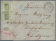 Thurn & Taxis - Landpoststempel: 1862, MONSHEIM, Ra 1 Schwarz, Als Entwerter Auf 1 Kr. Grün, Zwei Ex - Sonstige & Ohne Zuordnung