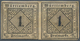 Württemberg - Marken Und Briefe: 1851, Ziffern 1 Kr. Schwarz Auf Gelbweiß In Type III Als WAAGRECHTE - Other & Unclassified