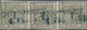 Württemberg - Marken Und Briefe: 1851 Ziffern 1 Kr. Schwarz Auf Gelbweiß Im DREIERSTREIFEN Mit Blaue - Other & Unclassified