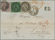 Württemberg - Marken Und Briefe: 1851, 1 Kr Schwarz A. Hellsämisch, 6 Kr Schwarz A. Grün Und 9 Kr Sc - Sonstige & Ohne Zuordnung