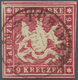 Württemberg - Marken Und Briefe: 1857, Freimarke Wappen 9 Kr. Dunkellilarot, Farbtiefes Exemplar Vol - Other & Unclassified