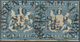 Württemberg - Marken Und Briefe: 1857, Wappen 18 Kr. Hellblau Mit Seidenfaden Im PAAR Mit Steigbügel - Other & Unclassified