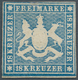Württemberg - Marken Und Briefe: 1857, Wappen 18 Kr. Mit Seidenfaden In Seltener B-Farbe (dunkel)bla - Other & Unclassified