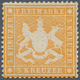 Württemberg - Marken Und Briefe: 1860, Wappen 3 Kr. Gelborange, Dickes Papier Eng Gezähnt Ungebrauch - Sonstige & Ohne Zuordnung