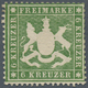 Württemberg - Marken Und Briefe: 1860, Wappen 6 Kr. Olivgrün, Dickes Papier Eng Gezähnt Ungebraucht - Other & Unclassified