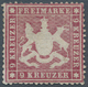 Württemberg - Marken Und Briefe: 1861, Wappen 9 Kreuzer Eng Gezähnt, Dünnes Papier In B-Farbe Lilaro - Other & Unclassified