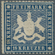 Württemberg - Marken Und Briefe: 1861, 18 Kr. Dunkelblau, Eng Gezähnt, Dünnes Papier, Ungebraucht Mi - Sonstige & Ohne Zuordnung