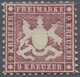 Württemberg - Marken Und Briefe: 1862, Wappen 9 Kr. Dunkelkarmin, Weit Gezähnt, Ungebraucht Mit Orig - Other & Unclassified