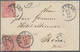 Württemberg - Marken Und Briefe: 1873, 3 Kreuzer Rosa, 3 Stück Auf Auslandbrief Ab "STUTTGART 23.12 - Other & Unclassified