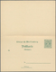 Württemberg - Ganzsachen: 1893, Dienst-Doppelkarte 5+5 Pf Amtl. Verkehr, Für Die Universität Tübinge - Sonstige & Ohne Zuordnung