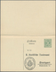 Württemberg - Ganzsachen: 1912. Dienst-Doppelkarte 5+5 Pf Grün "Statistisches Landesamt", Ungebrauch - Sonstige & Ohne Zuordnung