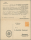 Württemberg - Ganzsachen: 1916. Dienst-Doppelkarte 3 Pf Braun / 7½ Pf Orange "Volkszählung 1916", Un - Sonstige & Ohne Zuordnung