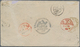 Norddeutscher Bund - Marken Und Briefe: 1868/1868, 2 Gr. Durchstochen Zusemman Mit 1 Und 5 Gr. Gezäh - Autres & Non Classés