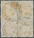 Deutsches Reich - Brustschild: 1872, 1/4 Groschen Grauviolett Im 4er-Block 4x Klar Entwertet Mit K1 - Unused Stamps