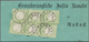 Deutsches Reich - Brustschild: 1872, Kleiner Schild 1/3 Gr. Grün Sechsmal Auf Vordruck-Insinuationsd - Ungebraucht