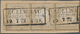 Deutsches Reich - Brustschild: 1872, Kleiner Schild 5 Gr. Ockerbraun Im 3er Streifen Mit Ra2 "ZÜLLIC - Unused Stamps