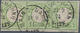 Deutsches Reich - Brustschild: 1874, Ganzsachenausschnitt 1 Kr Gelblichgrün "Großer Brustschild", 3 - Unused Stamps