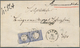 Deutsches Reich - Brustschild: 1872, 7 Kreuzer Kleiner Schild Im Senkr. Paar Entwertet Mit Nachverwe - Unused Stamps
