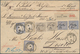 Deutsches Reich - Brustschild: 1872, ÜBERSEE-PAKET Mit Mischfrankatur Innendienstmarken NDP/Dt.Reich - Unused Stamps