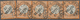 Deutsches Reich - Brustschild: 1872, Kleiner Schild ½ Gr. Orange Im 5er Streifen Mit K2 "STRASSBURG - Neufs