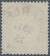 Deutsches Reich - Brustschild: 1872, Gr. Schild ¼ Gr Violett Sehr Späte Aufbrauchsverwendung Mit Ide - Neufs