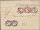 Deutsches Reich - Brustschild: 1872, Paar ¼ Gr. Und 3er-Streifen 1 Gr. Auf Express-Brief Mit K1 "HAN - Nuevos