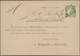 Deutsches Reich - Brustschild: 1872, Großer Schild 1/3 Gr. (dunkel)grün Auf Vordruck-Karte Mit Ra2 " - Ungebraucht